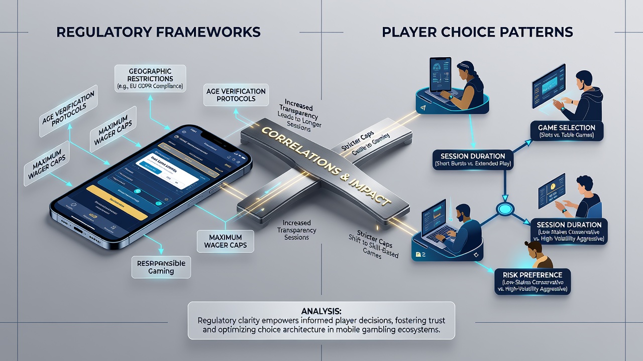 Analyse von Spielerwahlmustern unter verschiedenen regulatorischen Rahmen in mobilen Casinos