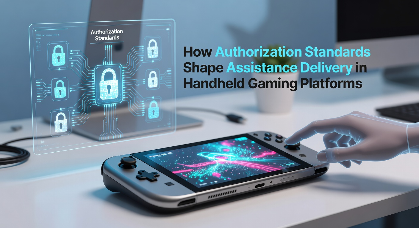 Handheld-Gaming-Plattform mit Authentifizierungsinterface und Unterstützungsfunktionen